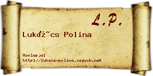 Lukács Polina névjegykártya